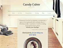 Tablet Screenshot of carodyculver.com